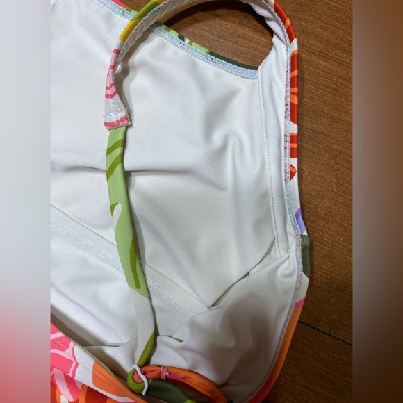 SOCIAL STANDARD BY SANCTUARY vibrant floral one piece swimsuit buttons size XL - Picture 11 of 13